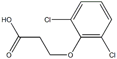 3-(2,6-dichlorophenoxy)propanoic acid 结构式