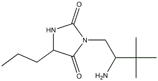 3-(2-amino-3,3-dimethylbutyl)-5-propylimidazolidine-2,4-dione 结构式