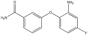 3-(2-amino-4-fluorophenoxy)benzamide 结构式