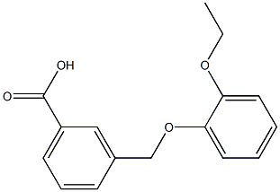 3-(2-ethoxyphenoxymethyl)benzoic acid 结构式