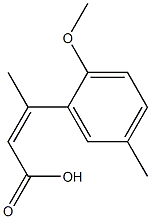 3-(2-methoxy-5-methylphenyl)but-2-enoic acid 结构式