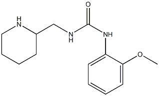 3-(2-methoxyphenyl)-1-(piperidin-2-ylmethyl)urea 结构式