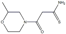 3-(2-methylmorpholin-4-yl)-3-oxopropanethioamide 结构式