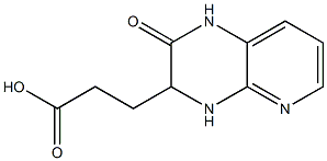 3-(2-oxo-1,2,3,4-tetrahydropyrido[2,3-b]pyrazin-3-yl)propanoic acid 结构式