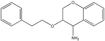 3-(2-phenylethoxy)-3,4-dihydro-2H-1-benzopyran-4-amine 结构式