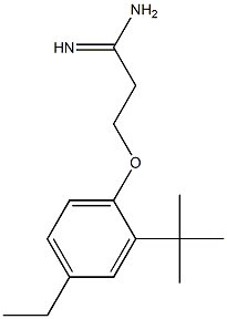 3-(2-tert-butyl-4-ethylphenoxy)propanimidamide 结构式