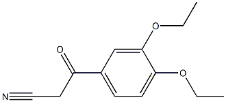 3-(3,4-diethoxyphenyl)-3-oxopropanenitrile 结构式