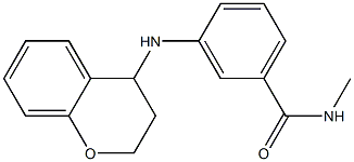 3-(3,4-dihydro-2H-1-benzopyran-4-ylamino)-N-methylbenzamide 结构式