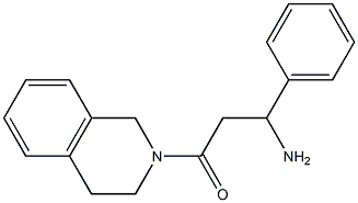 3-(3,4-dihydroisoquinolin-2(1H)-yl)-3-oxo-1-phenylpropan-1-amine 结构式