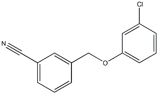 3-(3-chlorophenoxymethyl)benzonitrile 结构式