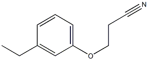 3-(3-ethylphenoxy)propanenitrile 结构式