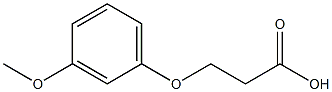 3-(3-methoxyphenoxy)propanoic acid 结构式