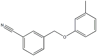 3-(3-methylphenoxymethyl)benzonitrile 结构式