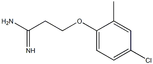 3-(4-chloro-2-methylphenoxy)propanimidamide 结构式