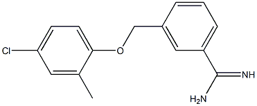 3-(4-chloro-2-methylphenoxymethyl)benzene-1-carboximidamide 结构式