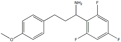 3-(4-methoxyphenyl)-1-(2,4,6-trifluorophenyl)propan-1-amine 结构式