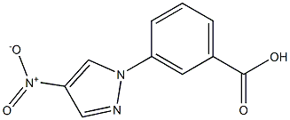 3-(4-nitro-1H-pyrazol-1-yl)benzoic acid 结构式