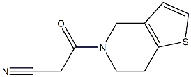 3-(6,7-dihydrothieno[3,2-c]pyridin-5(4H)-yl)-3-oxopropanenitrile 结构式