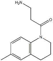 3-(6-methyl-3,4-dihydroquinolin-1(2H)-yl)-3-oxopropan-1-amine 结构式