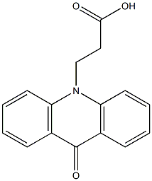 3-(9-oxo-9,10-dihydroacridin-10-yl)propanoic acid 结构式