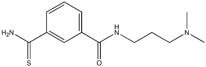 3-(aminocarbonothioyl)-N-[3-(dimethylamino)propyl]benzamide 结构式