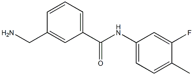 3-(aminomethyl)-N-(3-fluoro-4-methylphenyl)benzamide 结构式