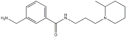 3-(aminomethyl)-N-[3-(2-methylpiperidin-1-yl)propyl]benzamide 结构式