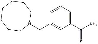 3-(azocan-1-ylmethyl)benzene-1-carbothioamide 结构式
