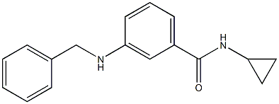 3-(benzylamino)-N-cyclopropylbenzamide 结构式