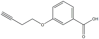 3-(but-3-ynyloxy)benzoic acid 结构式