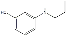 3-(butan-2-ylamino)phenol 结构式