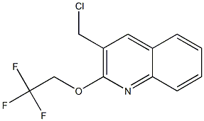 3-(chloromethyl)-2-(2,2,2-trifluoroethoxy)quinoline 结构式