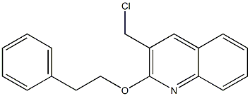 3-(chloromethyl)-2-(2-phenylethoxy)quinoline 结构式