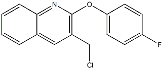 3-(chloromethyl)-2-(4-fluorophenoxy)quinoline 结构式
