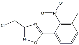 3-(chloromethyl)-5-(3-methyl-2-nitrophenyl)-1,2,4-oxadiazole 结构式