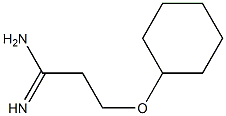 3-(cyclohexyloxy)propanimidamide 结构式
