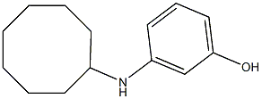 3-(cyclooctylamino)phenol 结构式