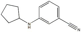 3-(cyclopentylamino)benzonitrile 结构式