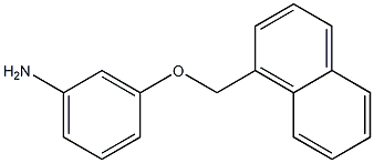 3-(naphthalen-1-ylmethoxy)aniline 结构式