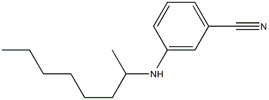 3-(octan-2-ylamino)benzonitrile 结构式