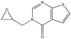 3-(oxiran-2-ylmethyl)-3H,4H-thieno[2,3-d]pyrimidin-4-one 结构式
