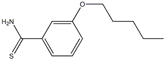 3-(pentyloxy)benzene-1-carbothioamide 结构式