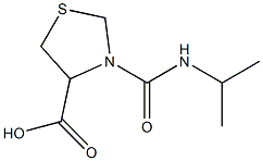 3-(propan-2-ylcarbamoyl)-1,3-thiazolidine-4-carboxylic acid 结构式