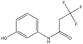 3,3,3-trifluoro-N-(3-hydroxyphenyl)propanamide 结构式