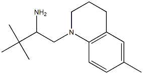 3,3-dimethyl-1-(6-methyl-1,2,3,4-tetrahydroquinolin-1-yl)butan-2-amine 结构式