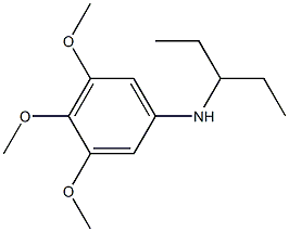 3,4,5-trimethoxy-N-(pentan-3-yl)aniline 结构式