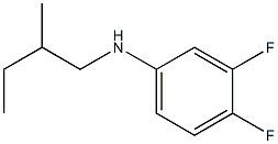 3,4-difluoro-N-(2-methylbutyl)aniline 结构式