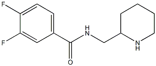 3,4-difluoro-N-(piperidin-2-ylmethyl)benzamide 结构式