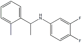 3,4-difluoro-N-[1-(2-methylphenyl)ethyl]aniline 结构式