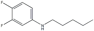 3,4-difluoro-N-pentylaniline 结构式